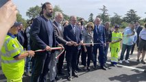 L'inaugurazione dello svincolo di Aranova sulla SS1 Aurelia