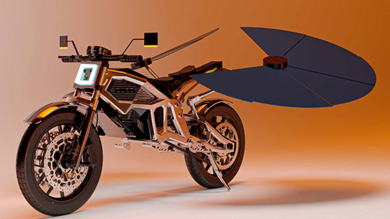 Moto movida a energia solar parece ideia maluca, mas faz sentido