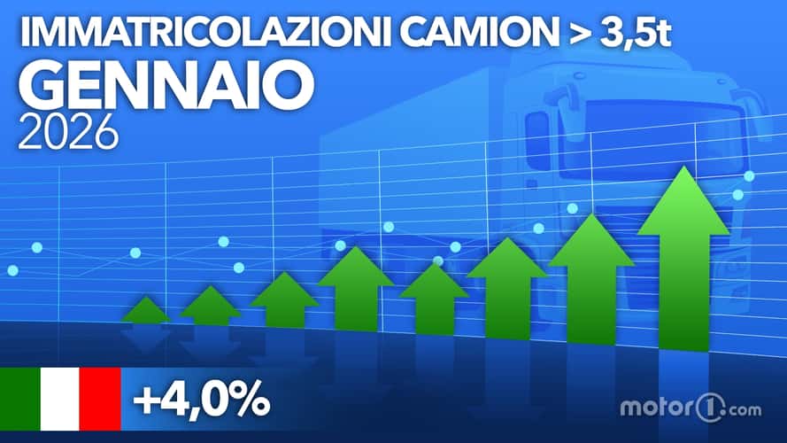 Veicoli industriali: gennaio apre a +4%, pesanti stabili