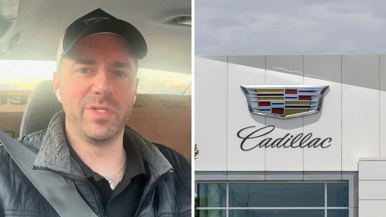 Cadillac driver comes in for software update