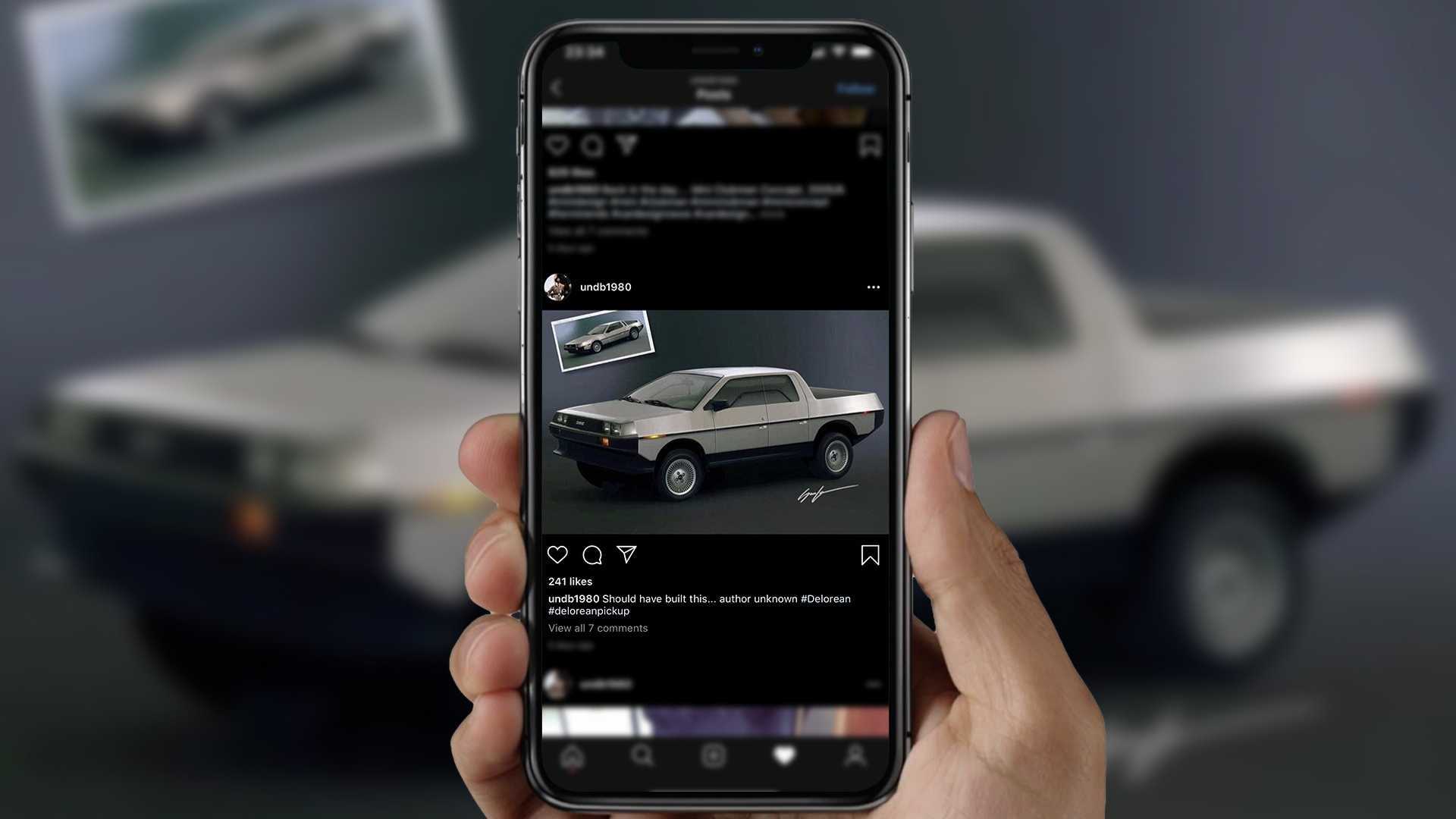 DeLorean, pickup olarak hayal edilince ortaya tanıdık bir görüntü çıktı