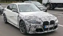 BMW M3 Spy Shots Front Three Quarters