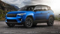 Jeep baby SUV, il rendering