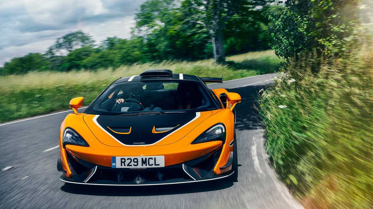 2020 McLaren 620R head on public road