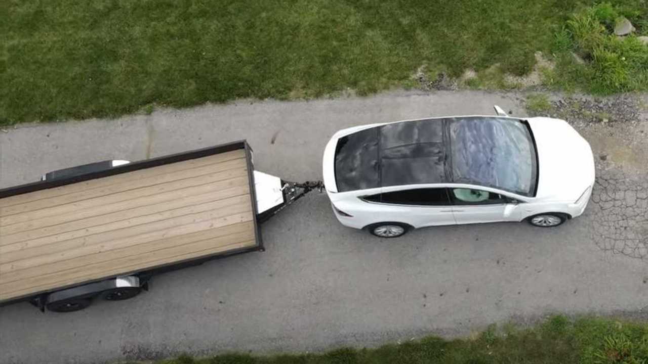 tesla model x towing flatbed