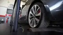 Tesla Model 3, the double test at the bench