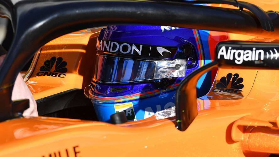 Fernando Alonso, en los test de Barcelona 2018