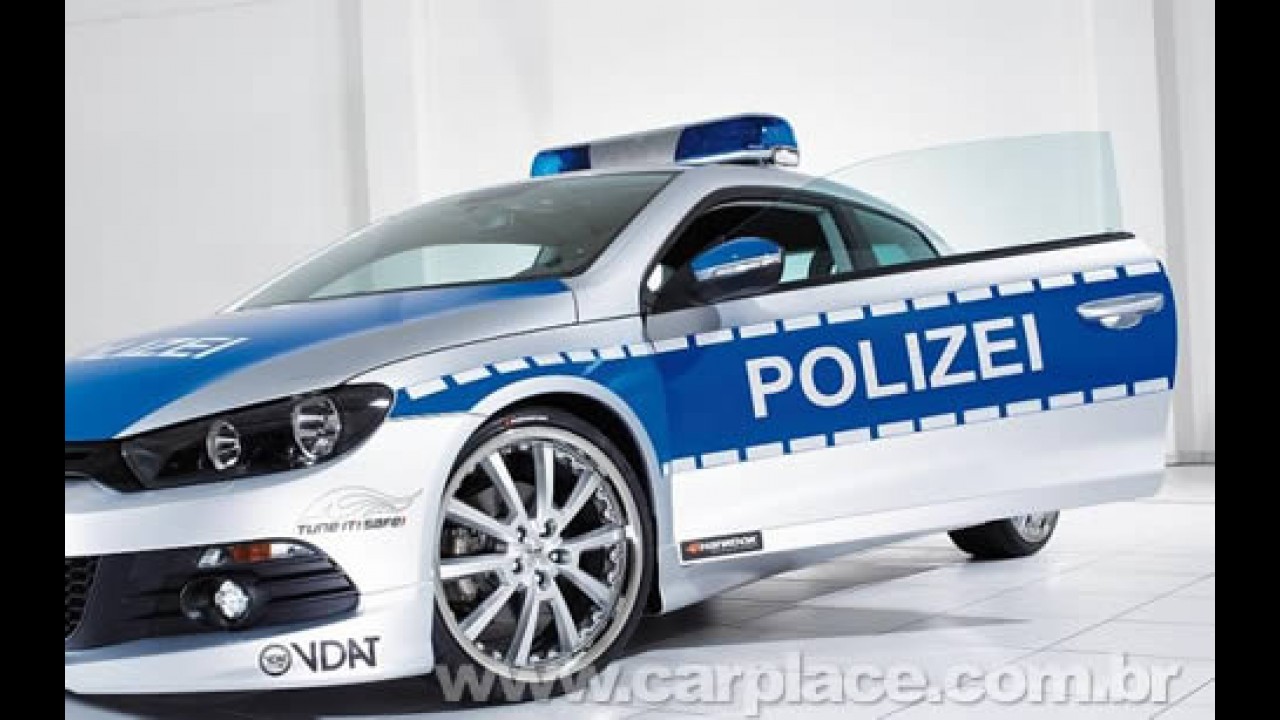 Polícia da Alemanha ganha Volkswagen Scirocco tunado como viatura