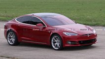 Tesla Model S Foto spia di Nurburgring