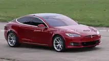 Photos Espion Tesla Model S Nurburgring