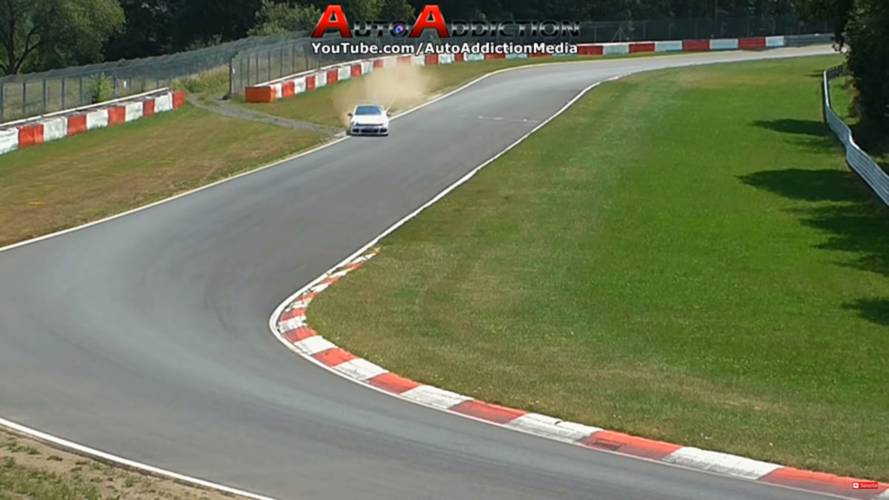 VW Scirocco crash at Nurburgring