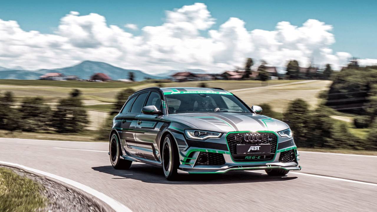 ABT Audi RS6-E, la prova