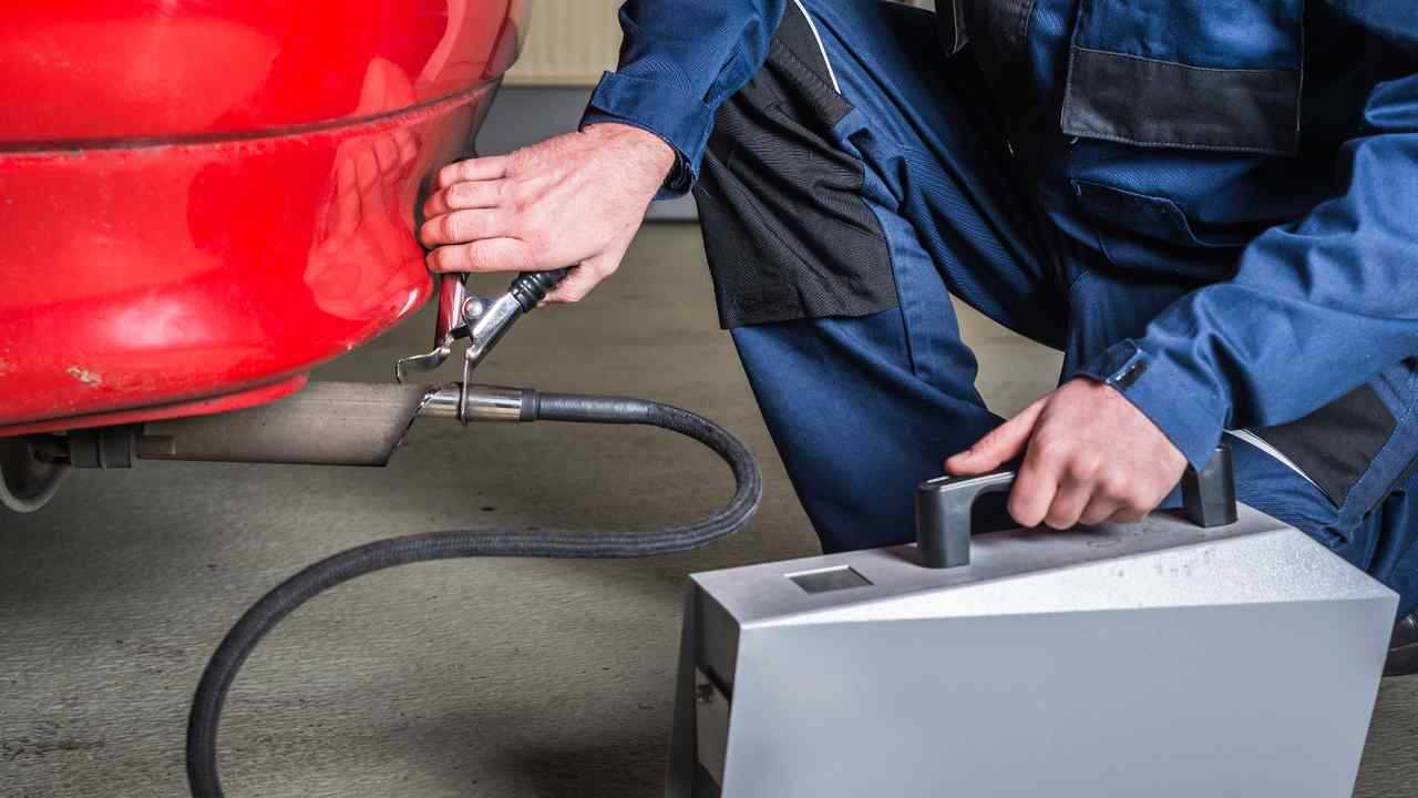 Exhaust gas sensor applied to car by mechanic
