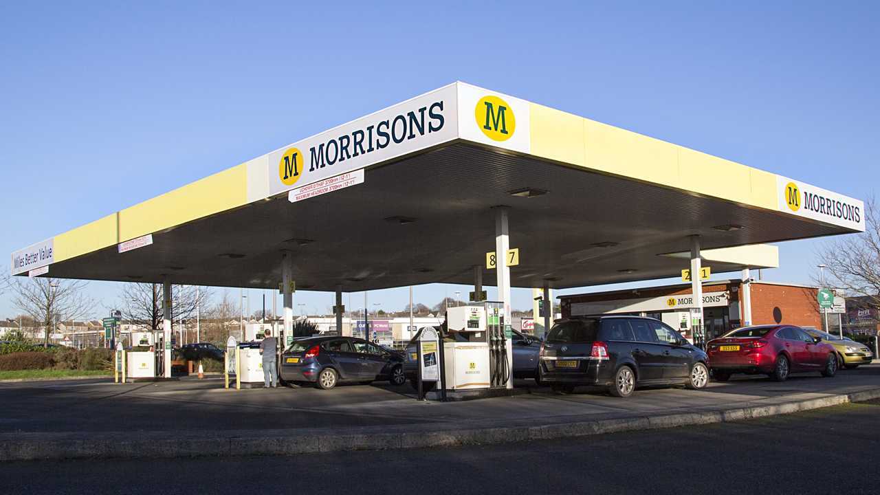 Morrisons petrol station Swansea UK