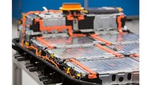A Chevrolet Bolt EV battery pack in General Motors Global Battery Systems Laboratory at the GM Technical Center in Warren, Michigan, Tuesday, April 5, 2016. (Photo by Jeffrey Sauger for General Motors)