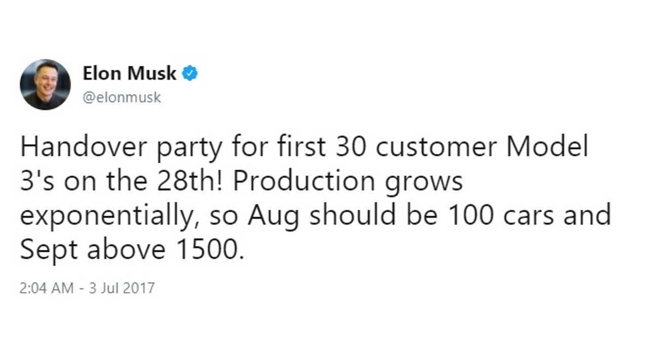 Tesla CEO earlier on how he expected the Q3 ramp for the Model 3 to go