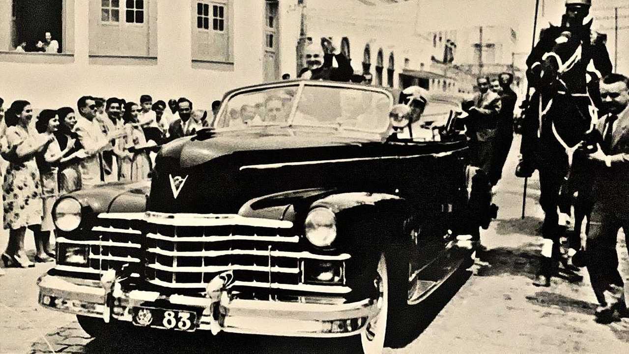 Em seu segundo governo Getulio também usou o Cadillac (1952)