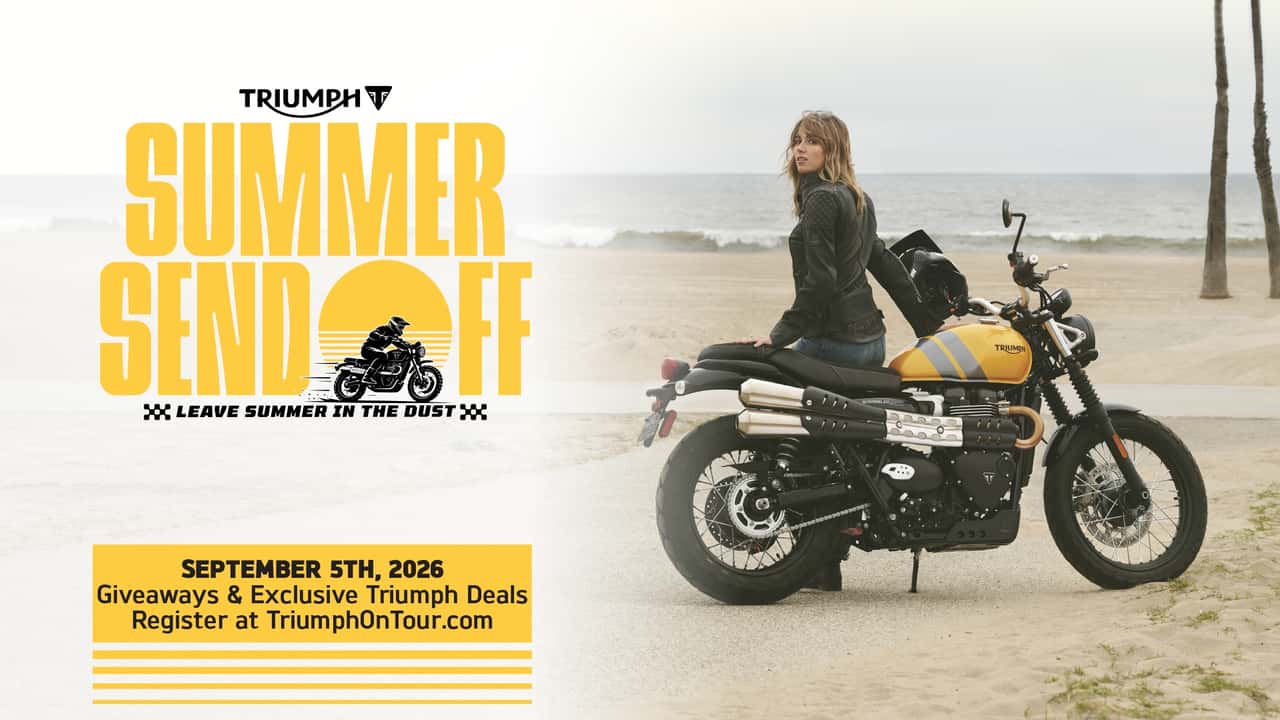 Triumph’s Beer Can Chicken & Summer Send-off Dealer Events. End The Season On A High
