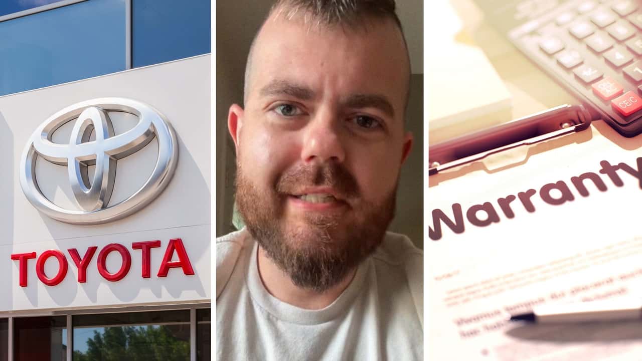Toyota tech work’s on car with extended warranty