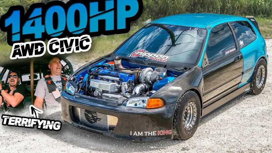 Negli USA la Honda Civic diventa un mostro da 1.400 CV. Il video