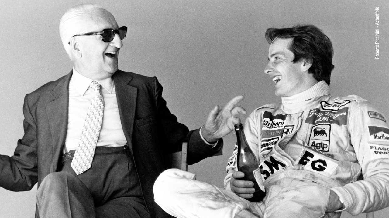Gilles Villeneuve tuvo un gran relación con enzo Ferrari.