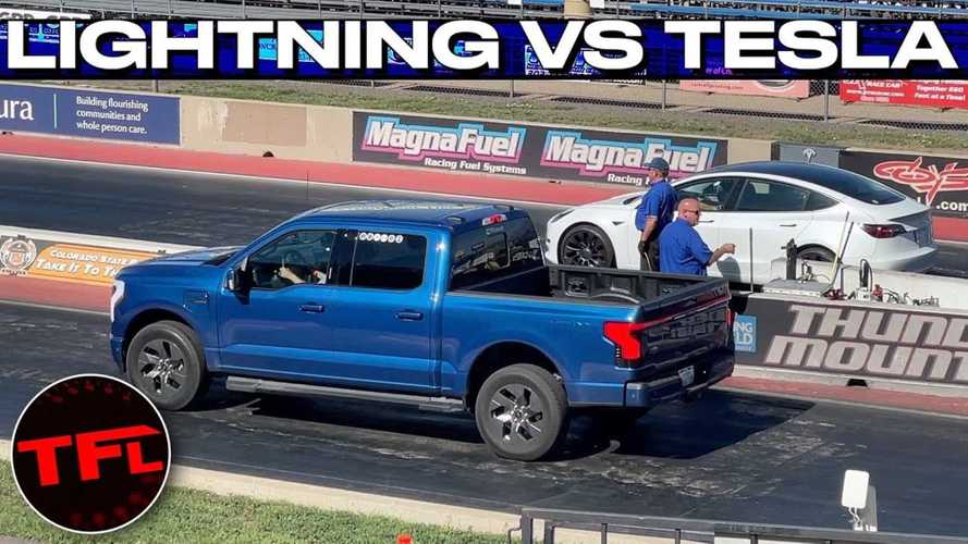 Can Ford F-150 Lightning Beat Tesla Model 3 Performance In A Drag Race?