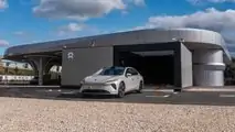 NIO's first battery swap station in Germany