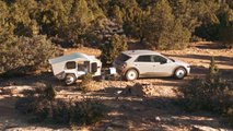 Polydrops P19 Shorty teardrop camper trailer with Hyundai Ioniq 5