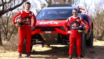 2. Sebastien Loeb and Fabian Lurquin - looking to build on their record-breaking run in the 2023 Dakar Rally in the Bahain Raid Xtreme Prodrive Hunter