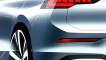 2025 Volkswagen Golf design sketch