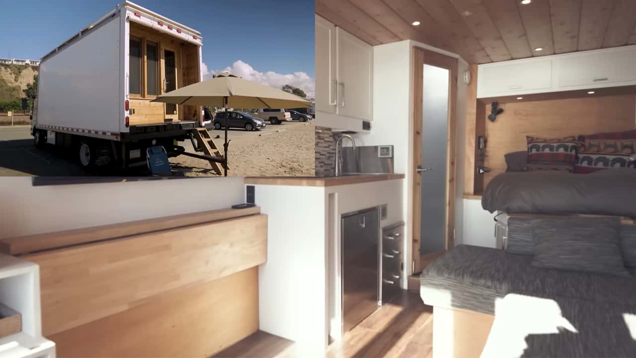 White Stealth Camper For Surfing