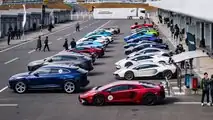 Largest Parade of Lamborghini Cars At The Suzuka Circuit