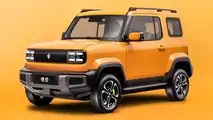 2023 Baojun Yep, vista frontale esterna a tre quarti