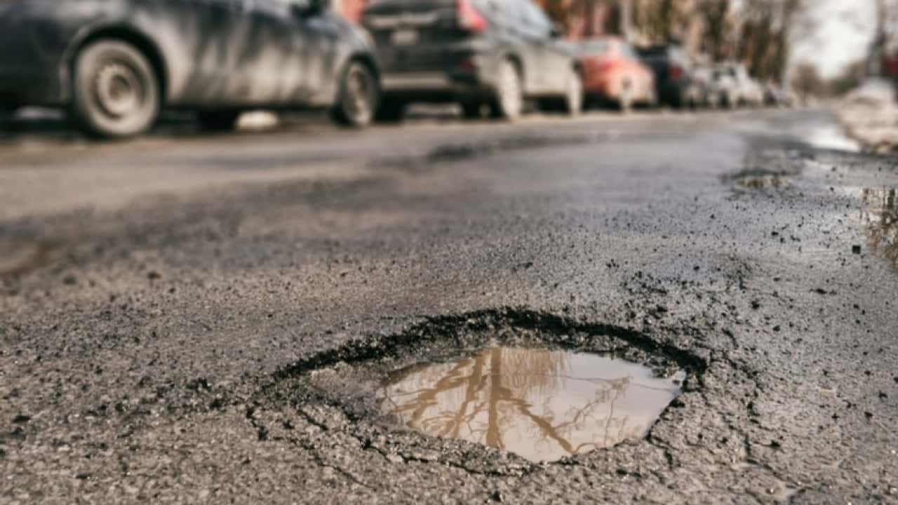 Pothole in the UK