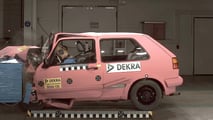 Crash-test réalisé par Dekra sur une Volkswagen Golf de deuxième génération