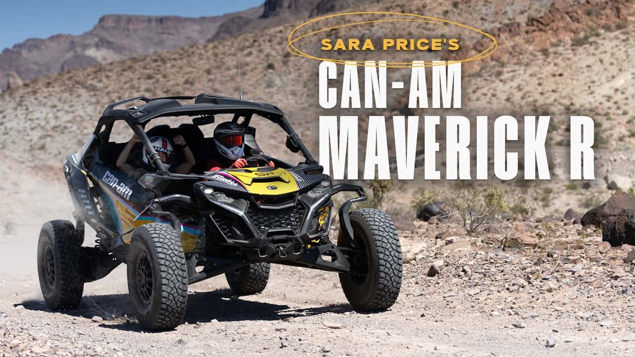 Sara Price's Can-Am Maverick R