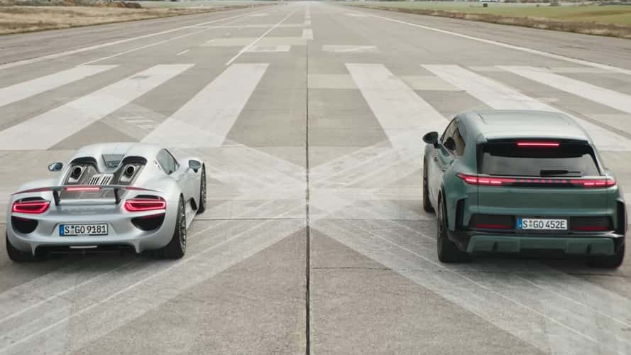 Drag Race Porsche 918 Spyder Melawan Cayenne Listrik