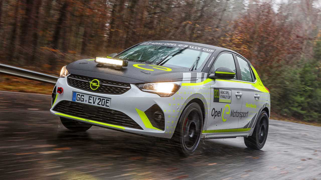 Opel begins testing of its Corsa-e Rally electric rally car
