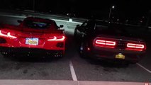 Chevy Corvette C8 Dodge Challenger Hellcat Exhaust Sound Video