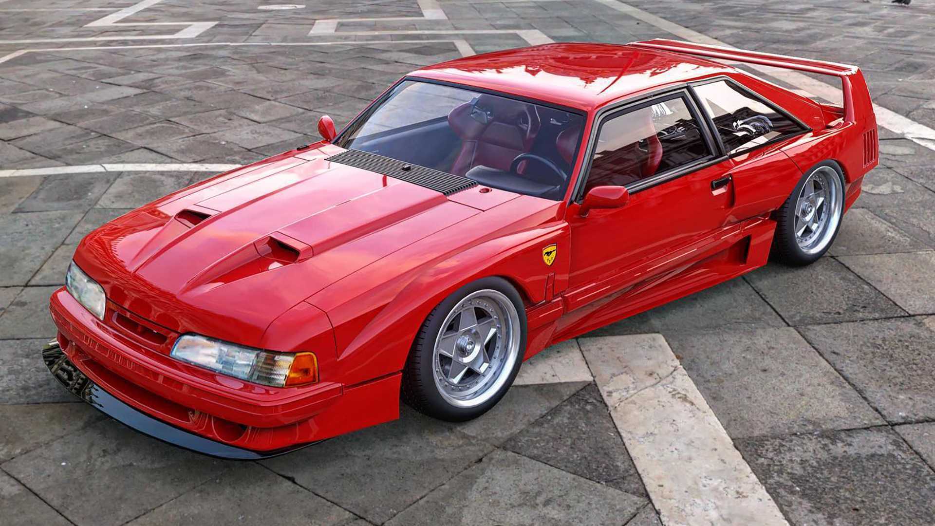 Mustang-Ferrari Mashup is the Fox Body F40 You’ve Always Wanted.