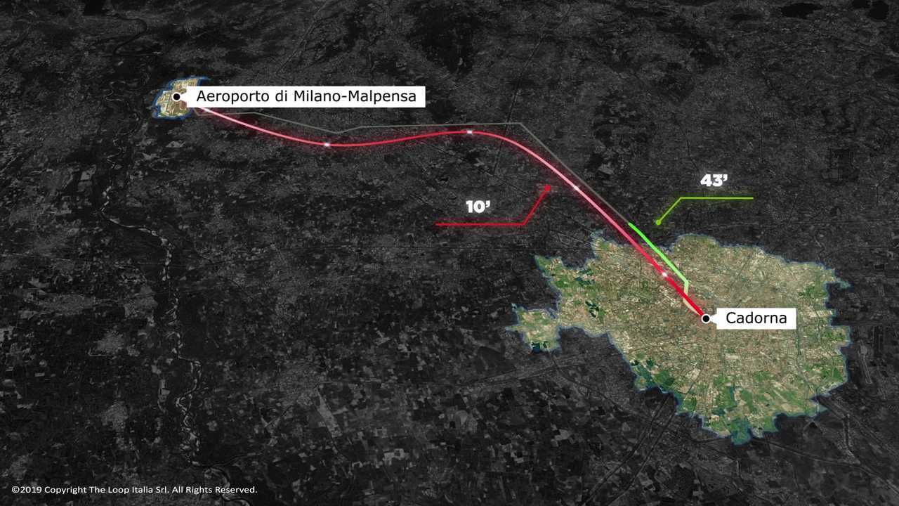 Hyperloop da Milano Cadorna a Malpensa