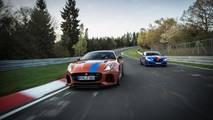 Jaguar XJR575 and F-Type SVR Nurburgring taxis