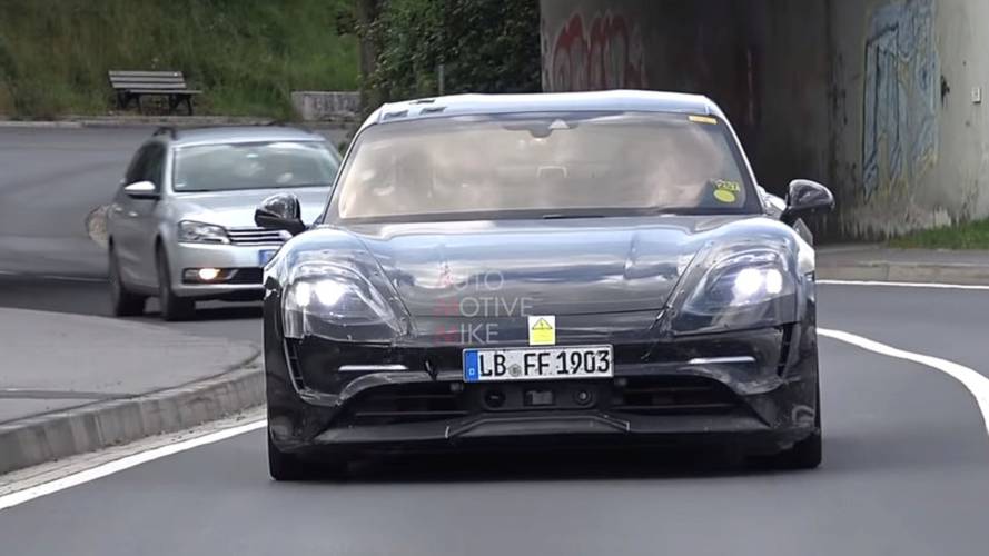 Porsche Taycan spy video top image