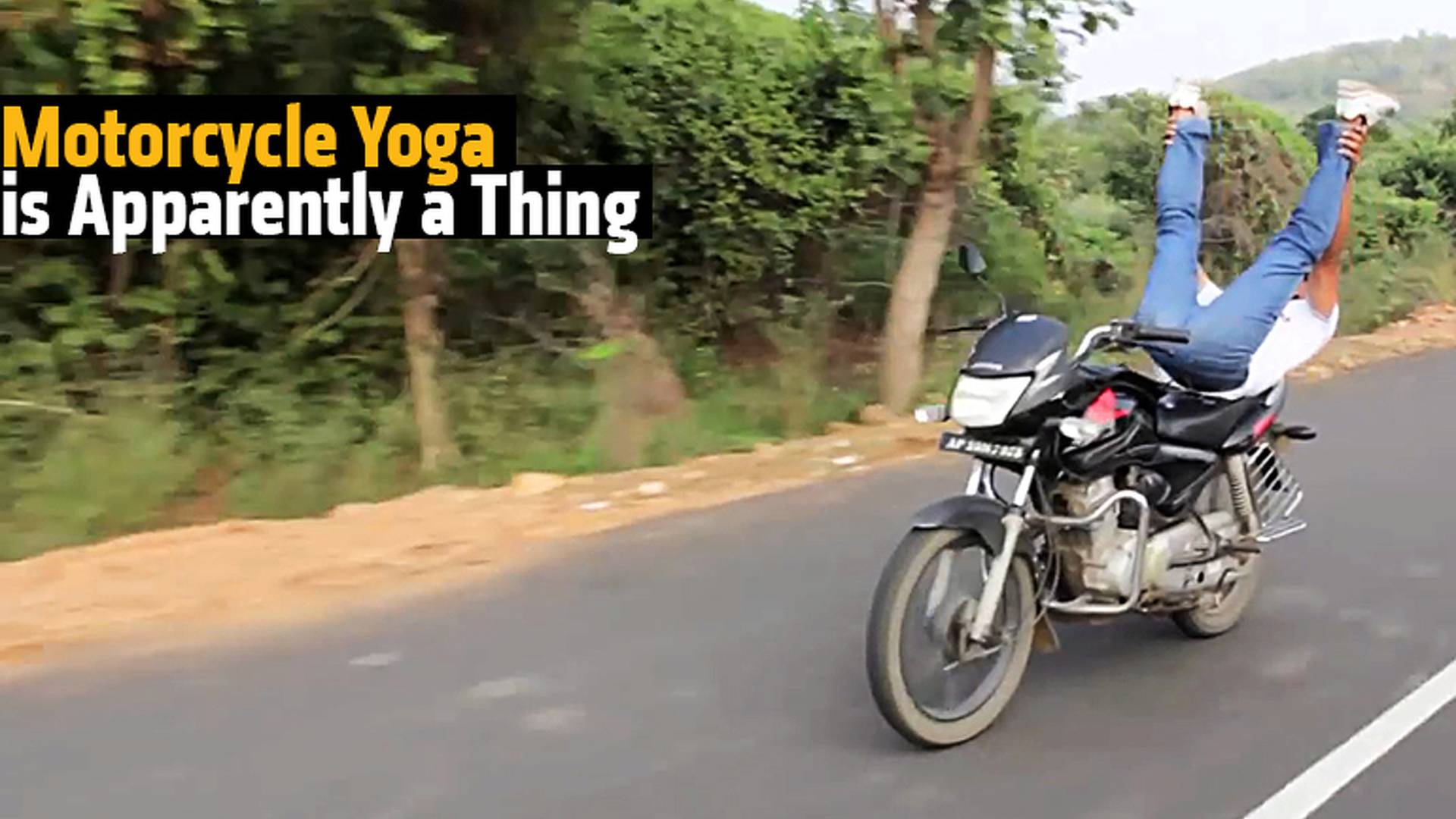 Motorcycle Yoga is Apparently a Thing