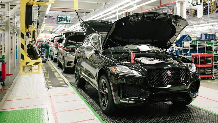 Jose Mourinho visits F-Pace factory