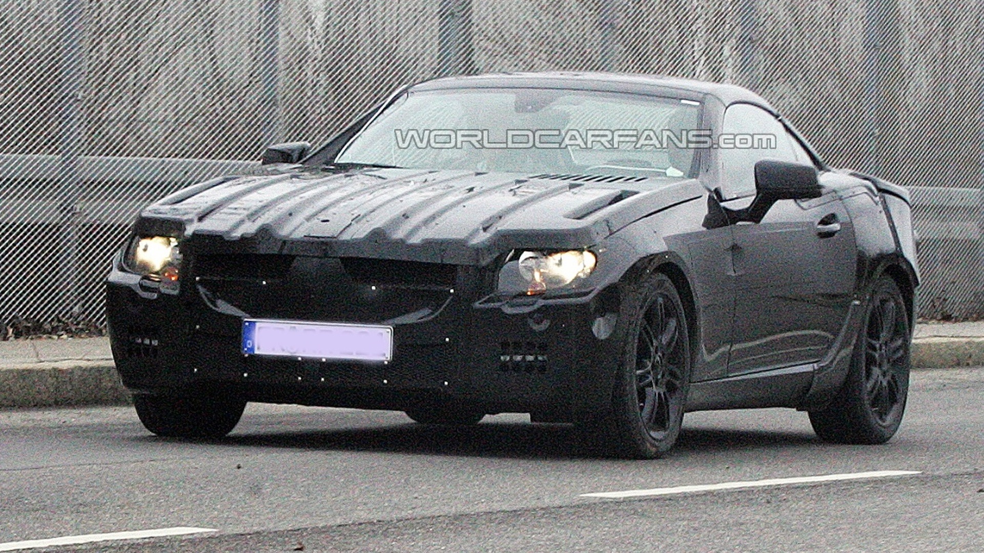 Next Generation Mercedes Slk Prototype Spied Wearing Heavy
