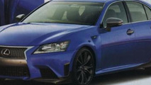 2014 Lexus GS F render based on spy photo 03.09.2013