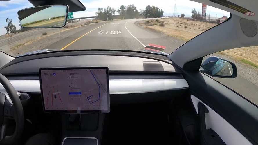 Watch Tesla FSD Time-Lapse As It Drives Itself From SF To LA On Its Own