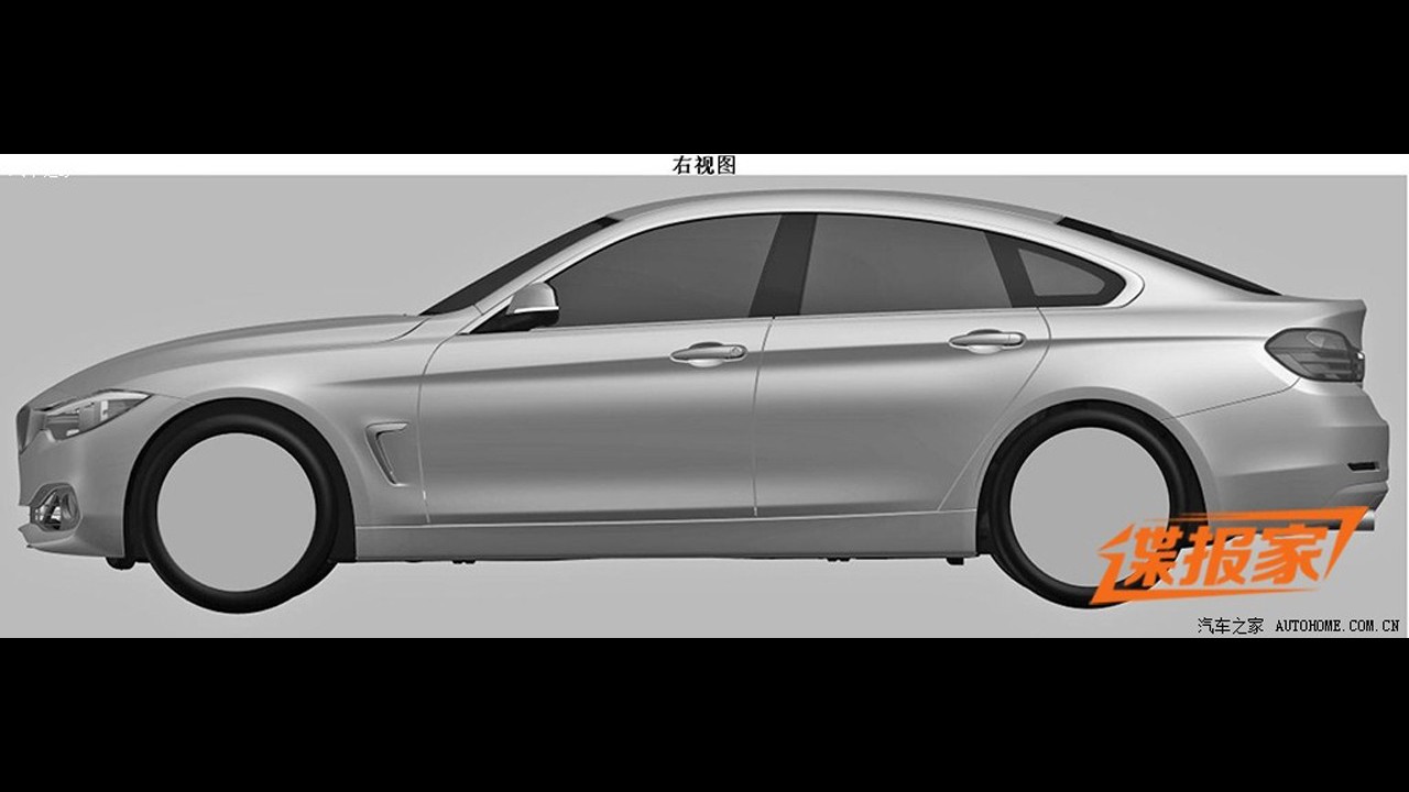 BMW Série 4 Grand Coupé surge em imagens de registo de patente