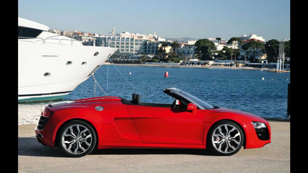Audi R8 Spyder ganha versão com motor V8 de 430 cv